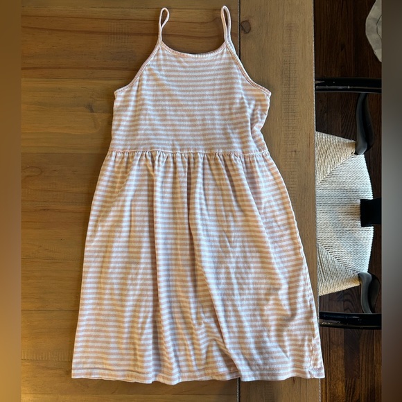 H&M Other - H&M Pink and White Striped Sundress for Girls